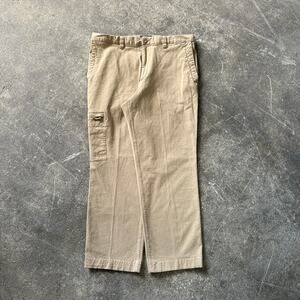 Dockers Cargo Pants 34x29 Tan Straight Stretch Loose Chino Faded Preppy Y2K